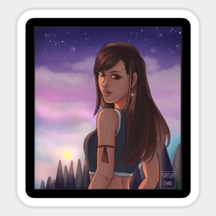 Sunset Beauty - Tifa lockhart Sticker